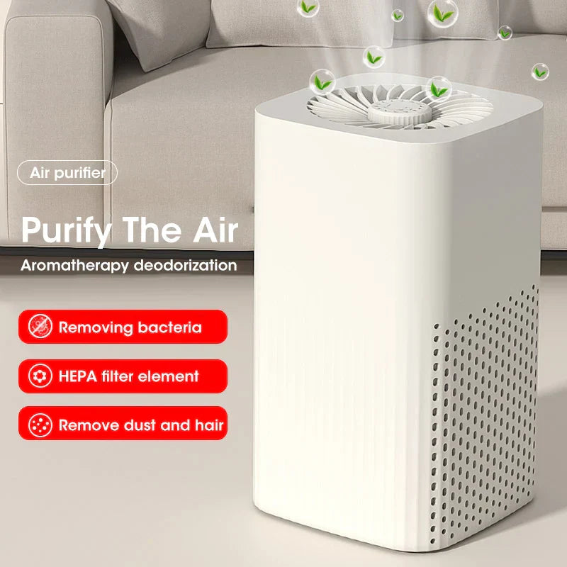 Compact HEPA Air Purifier with Negative Ion Technology