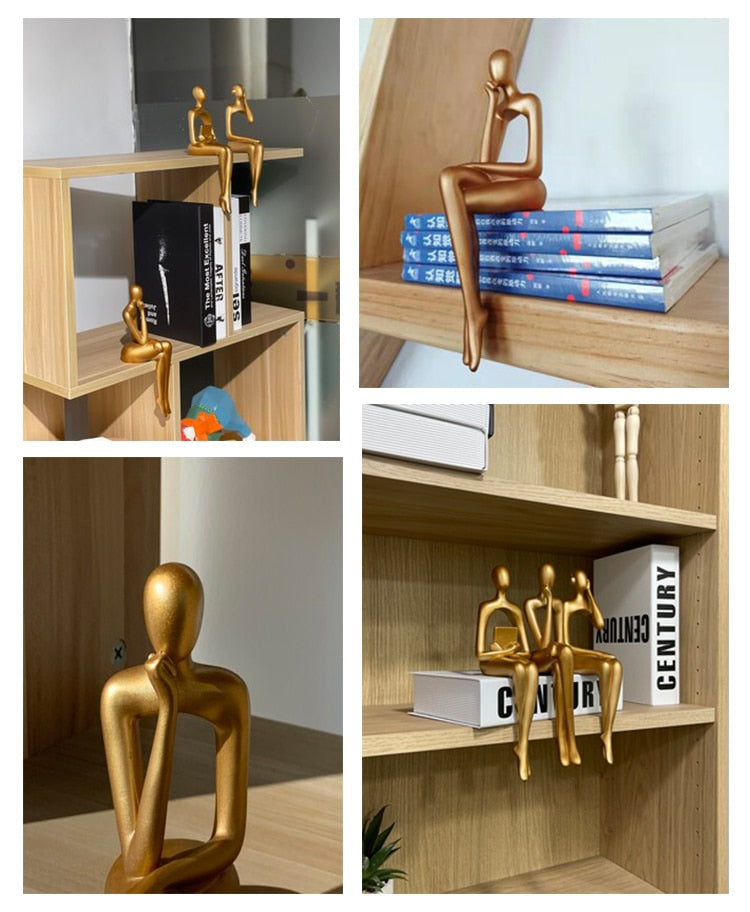 Contemporary Abstract Figurine Sculpture for Home Decor