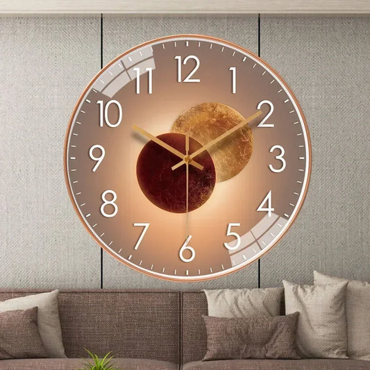 Modern Silent Quartz Wall Clock - Minimalist Design