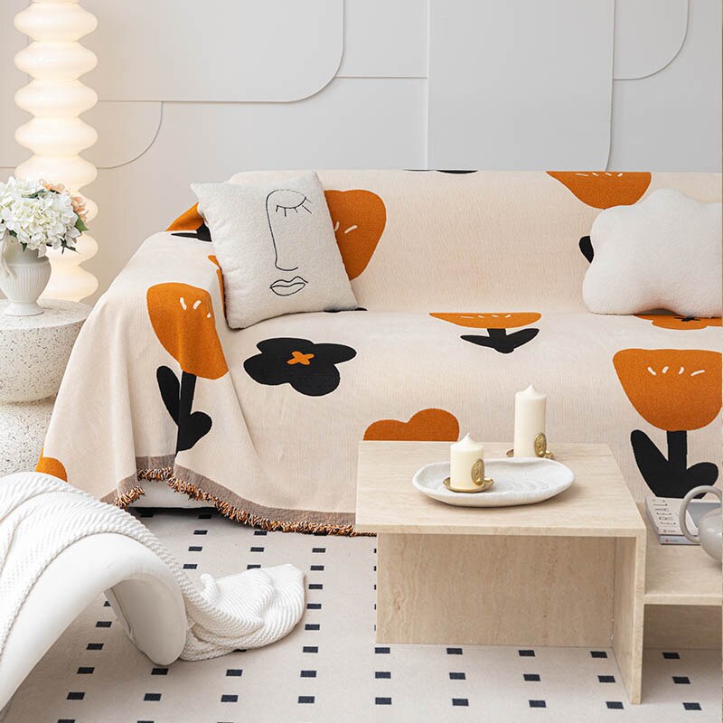 Floral Blossom Non-Slip Waterproof Sofa Cover