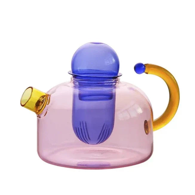 Colorful Borosilicate Glass Tea Set