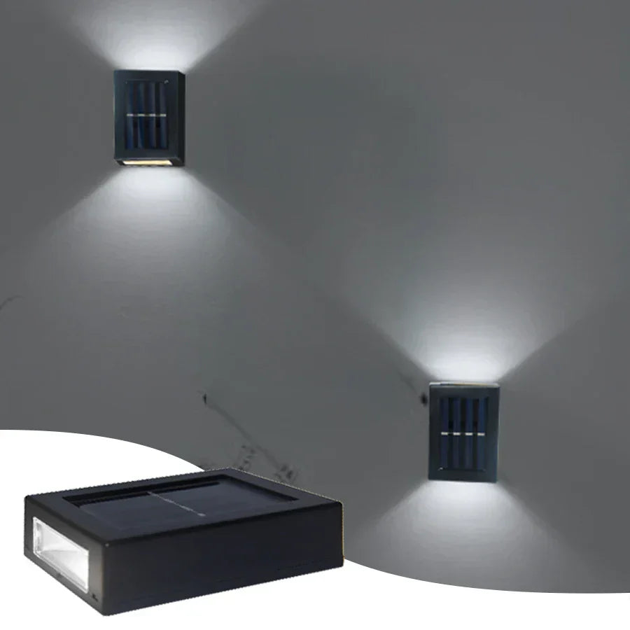Waterproof Solar LED Wall Lamp with Up and Down Lighting