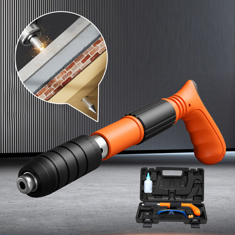 Concrete Nail Gun for Steel and Wood - Lightweight Mini Air Nailer