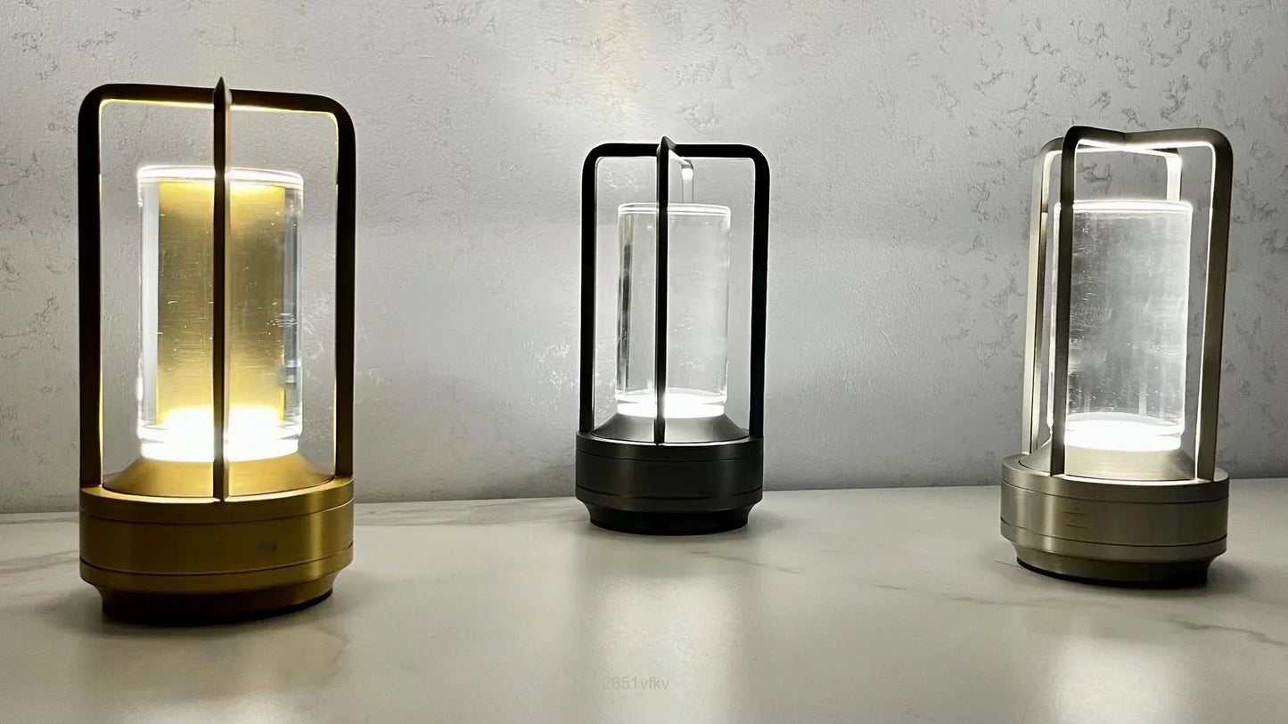 Portable Rechargeable LED Lantern with Charging Station
