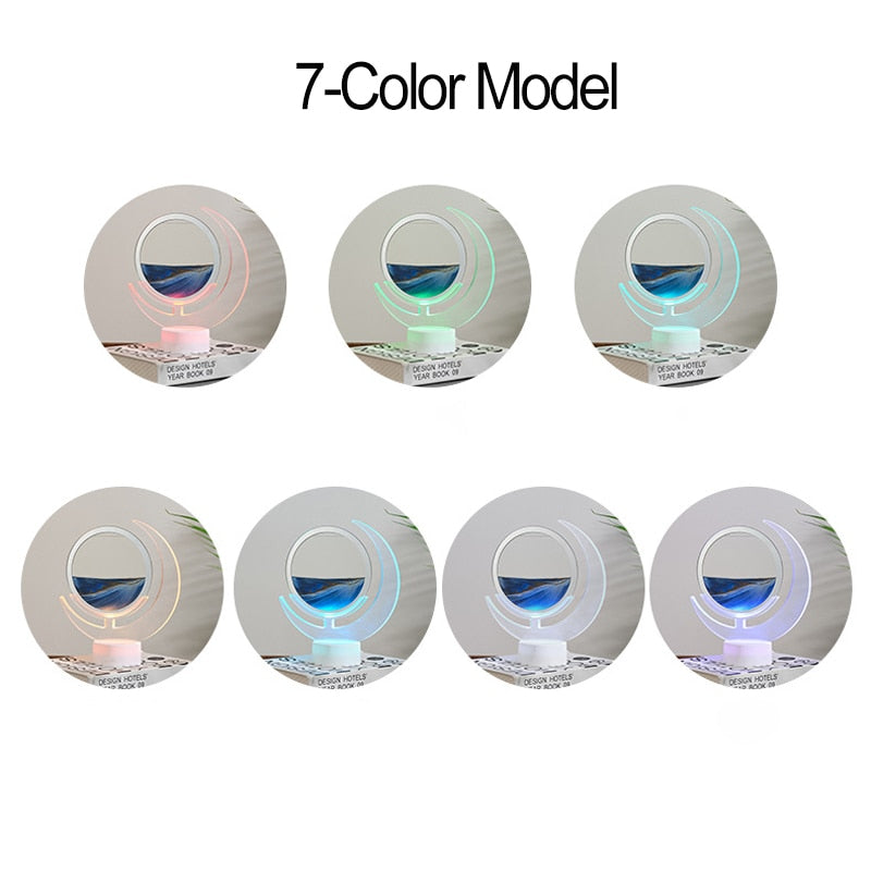 Moon Shape LED Night Light - Sand Serenity Design