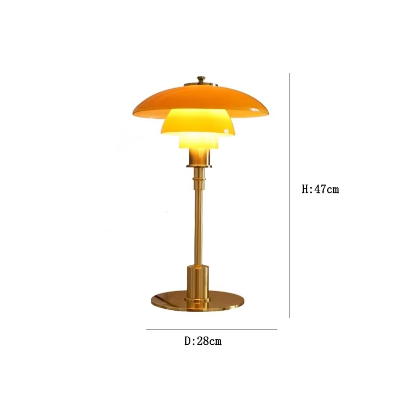 Minimalist Scandinavian Table Lamp with Warm LED Light