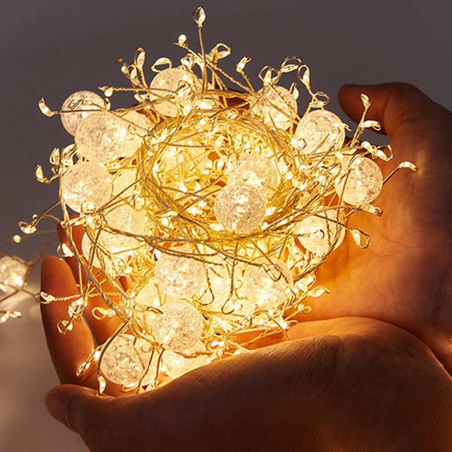 Firework Fairy Twinkle Cluster String Lights with 400 LEDs