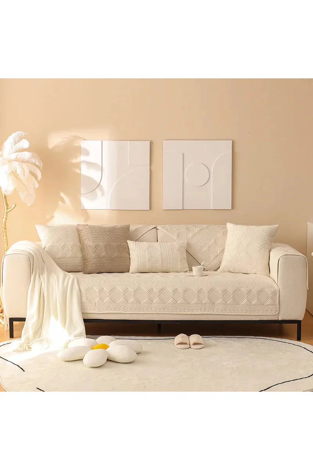 Dutch Velvet Polyester Sofa Cover