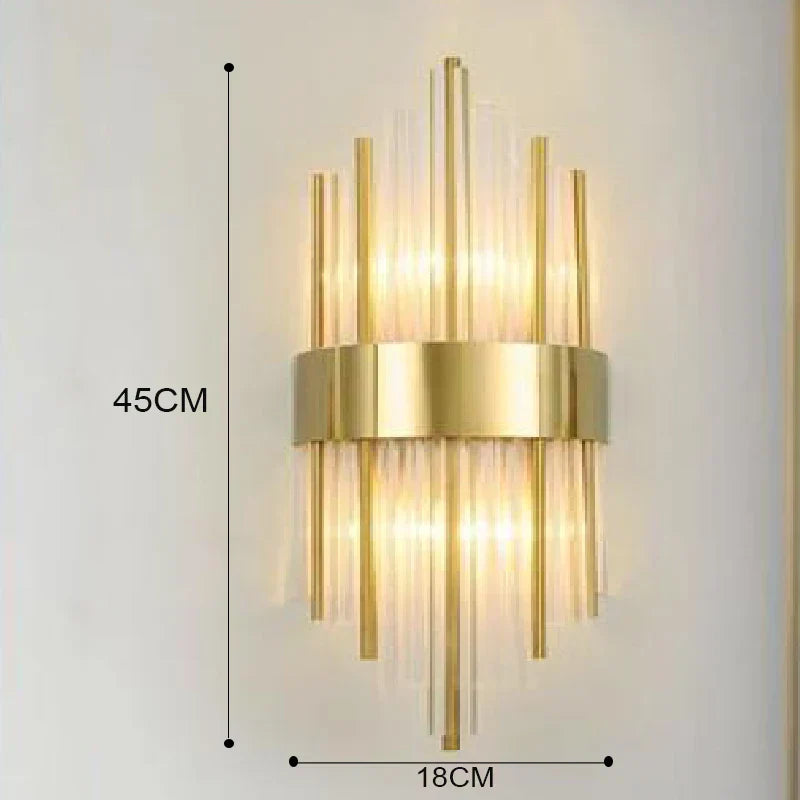 Gold LED Wall Lamp with Elegant Design