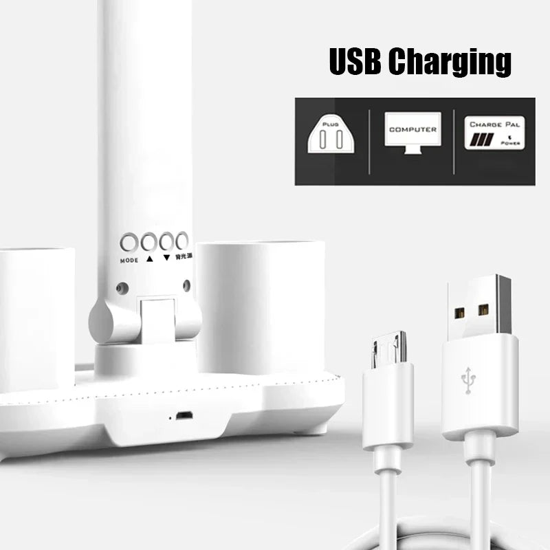 3in1 Multifunctional Smart Table Lamp with Fan and Clock