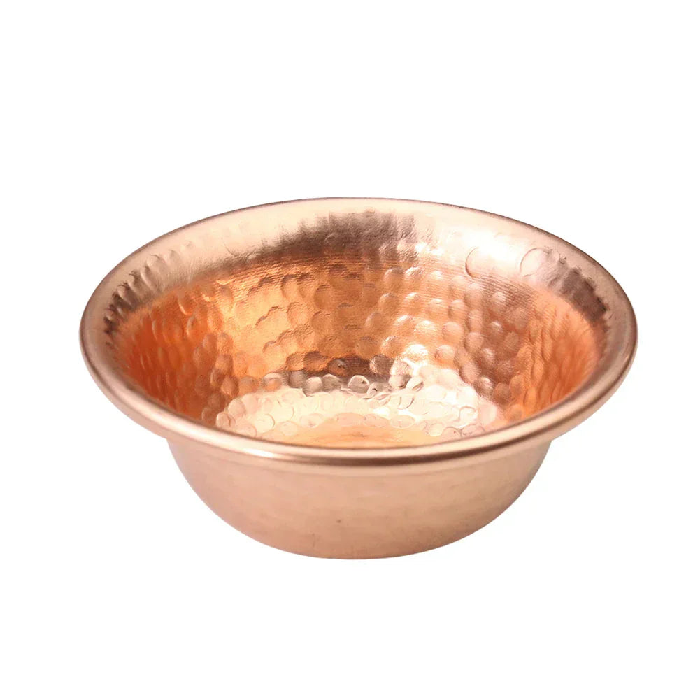 Hand-Hammered Copper Water Bowl for Buddhism