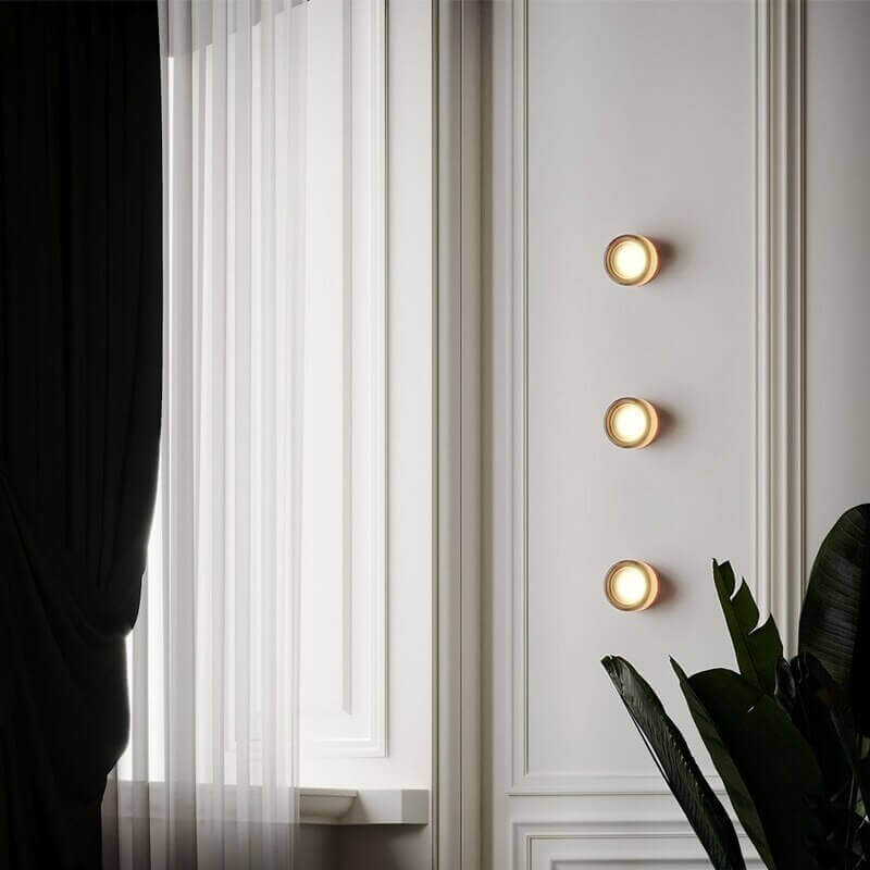 Ribbed Plexiglass Wall Lamp - Modern Industrial Design