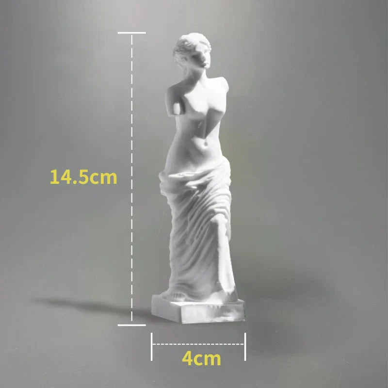 Nordic Character Plaster Figurine DIY Hand-Painted Art Decor