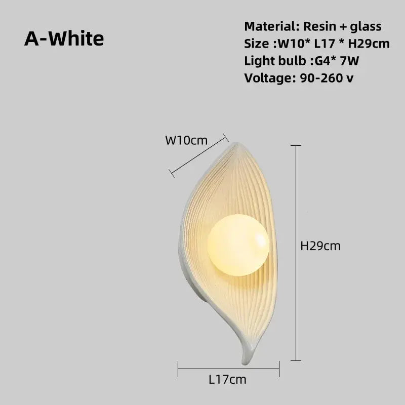 Gold Leaf LED Wall Lamp