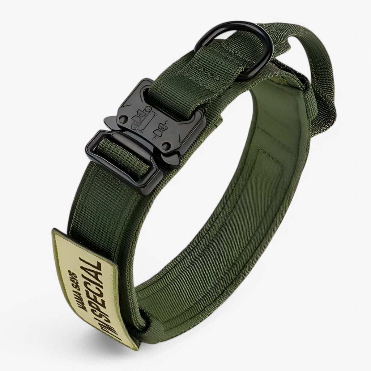 Durable Adjustable Dog Collar with Padded Comfort and Control Handle