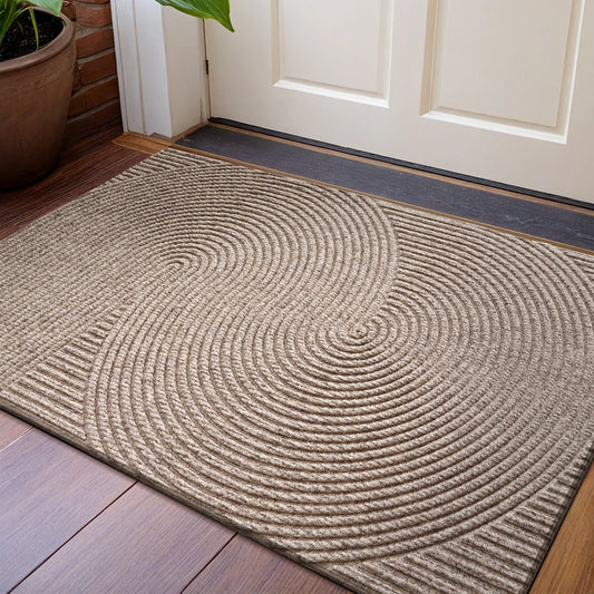 3D Groove Non-Slip Doormat for Indoor and Outdoor Use