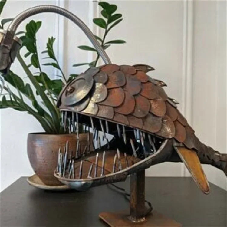 Retro Fish Design Table Lamp with Soft Ambient Light