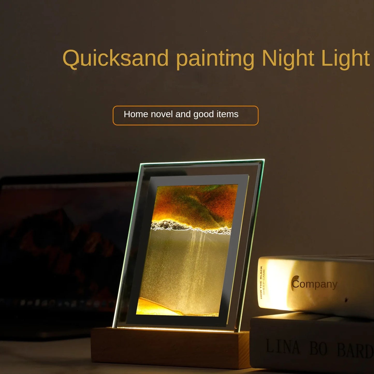 Sand Art LED Quicksand Table Lamp with Night Light