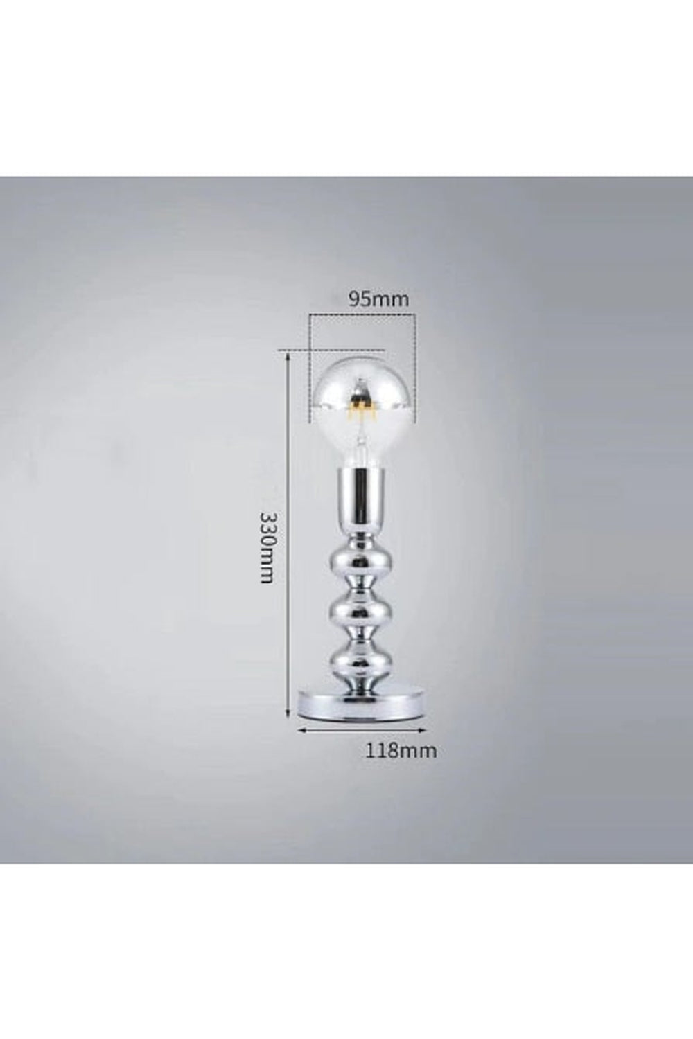 Chrome Stackable Orb Table Lamp