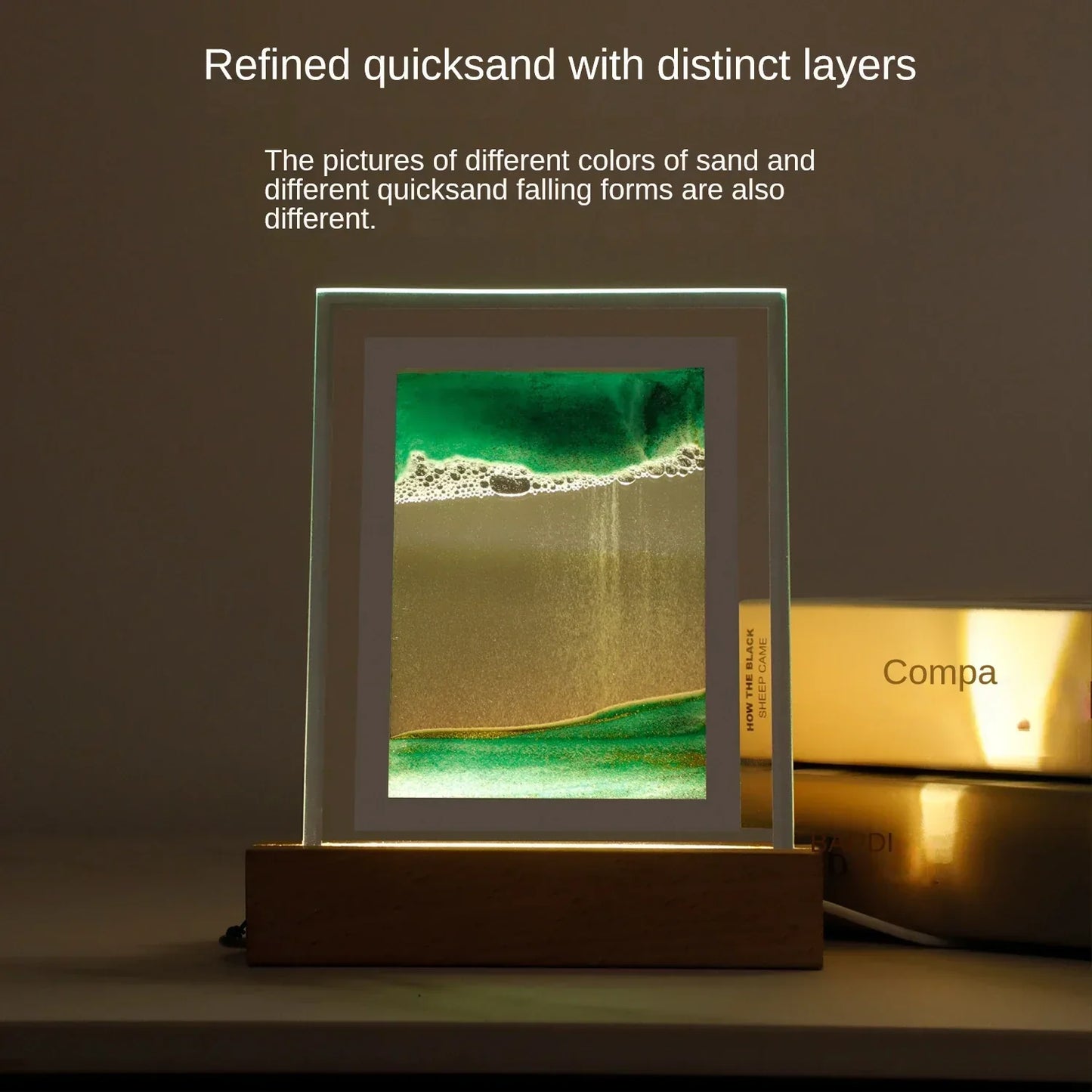 Sand Art LED Quicksand Table Lamp with Night Light