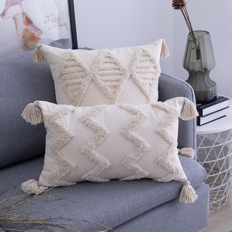 Boho Chic Cotton Pillowcases Set - Multicolor Ibiza Style