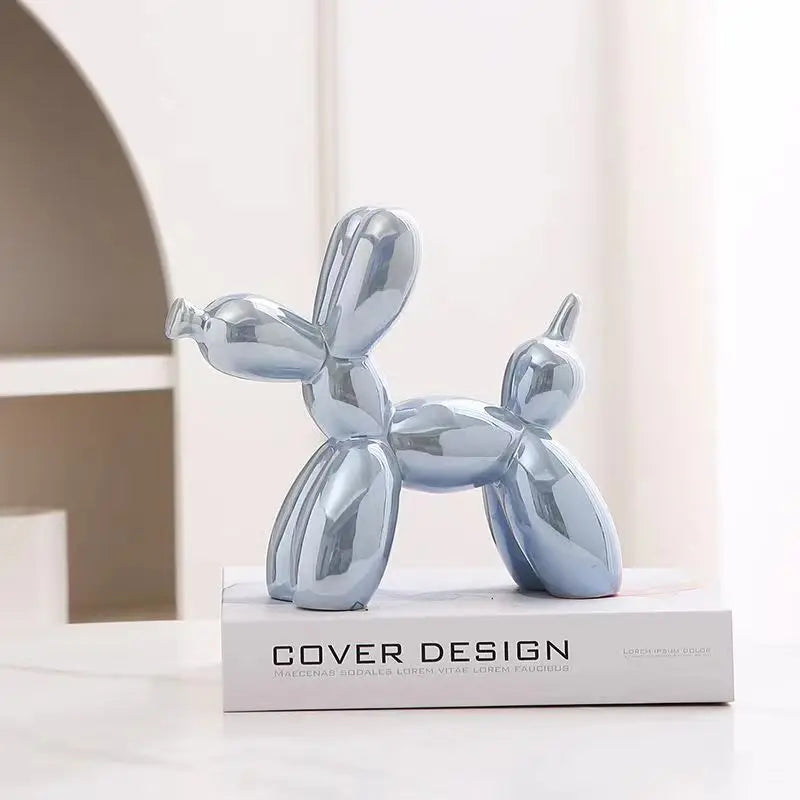 Mini Ceramic Balloon Dog Sculpture in Vibrant Colors