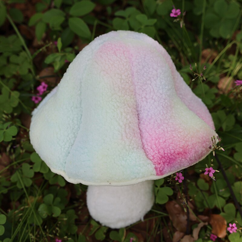 Fluffy Mushroom Shaped Pillow - Soft Polyester Cushion