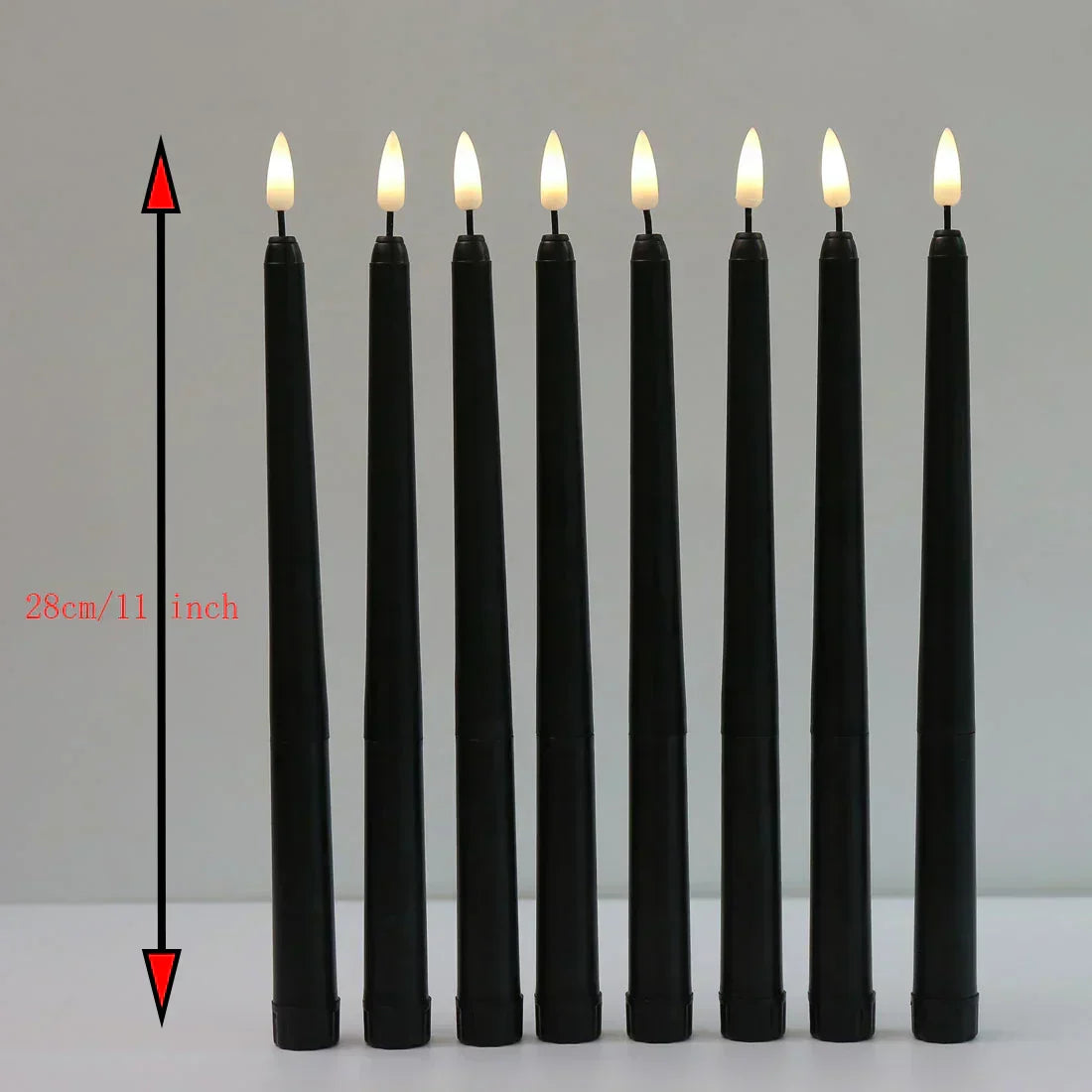 Black LED Flameless Candles with Remote Control