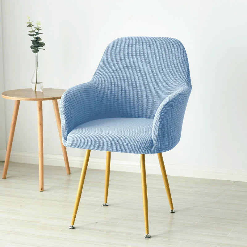Highback Chair Cover in European Style Cotton Blend