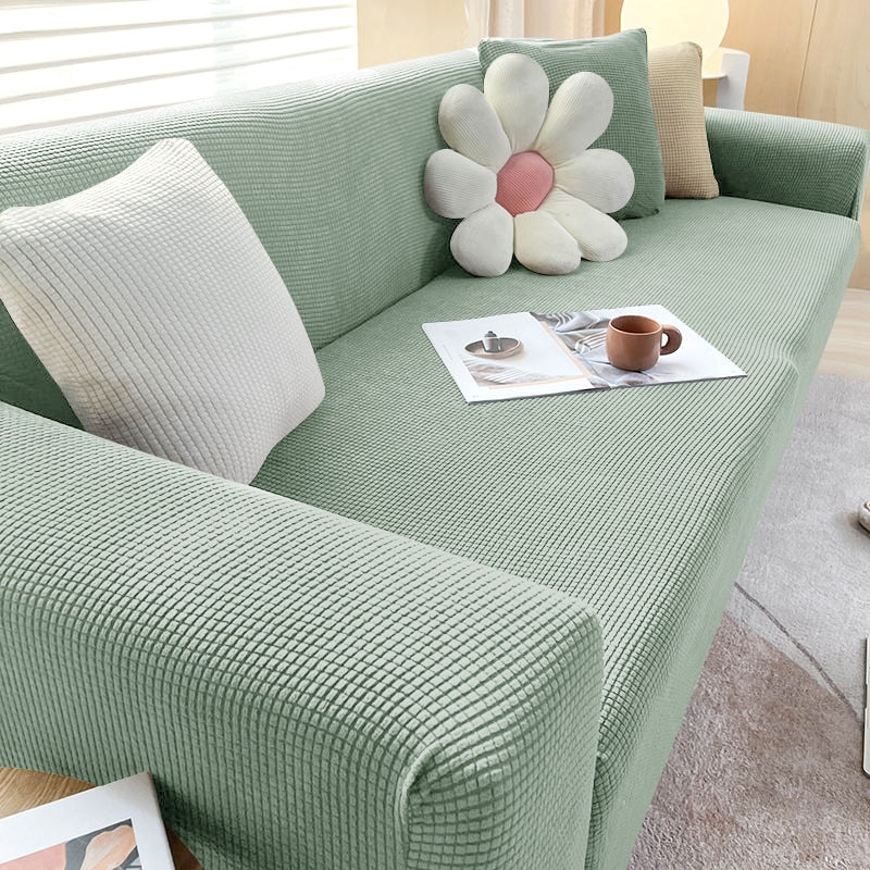 Elastic Sofa Cover for Standard and L-Shaped Sofas, Non-Slip Protection Cover