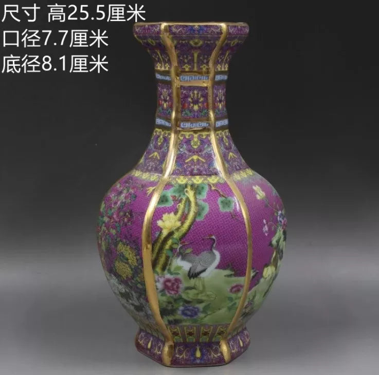 Antique Royal Chinese Porcelain Floral Vase 6-10 Inch