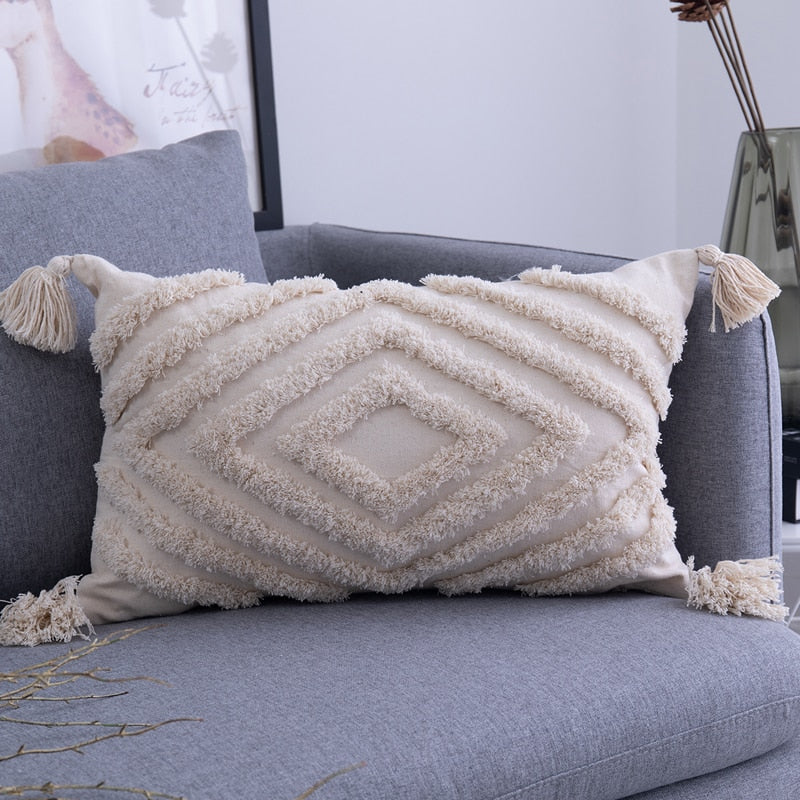 Boho Chic Cotton Pillowcases Set - Multicolor Ibiza Style