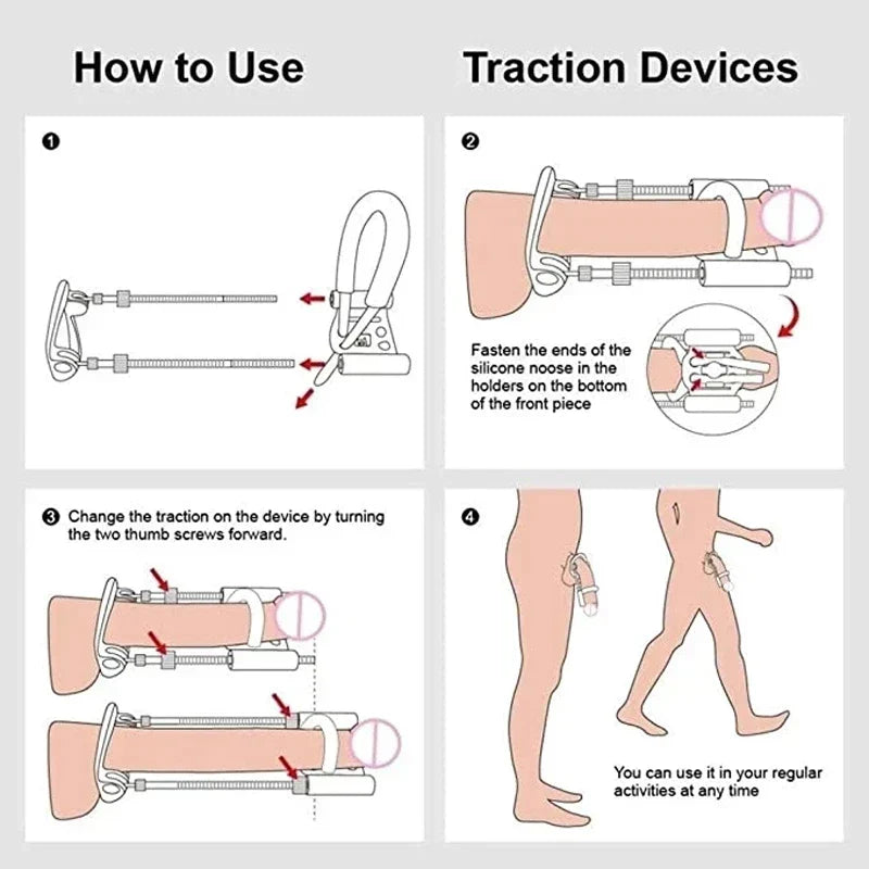 Male Traction Device for Enhancement and Support
