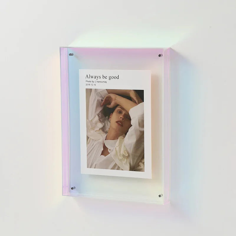 Double-Sided Acrylic Photo Frame for Two Pictures