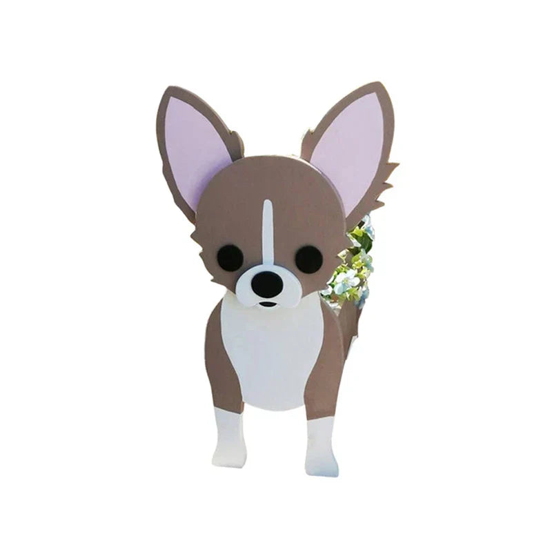Dog-Shaped Planter - Adorable Indoor Outdoor Flower Pot