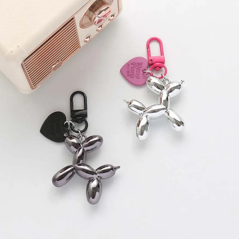 Dog Balloon Keychain in Durable Resin and Zinc Alloy