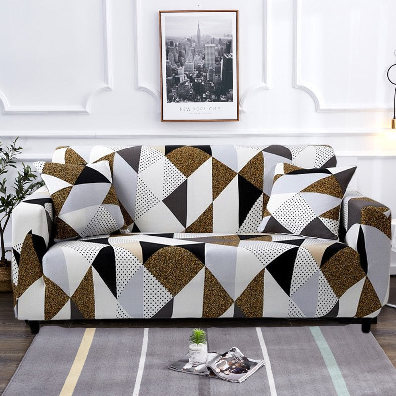Modern Non-Slip Colorful Elastic Sofa Cover 35-118 Inch