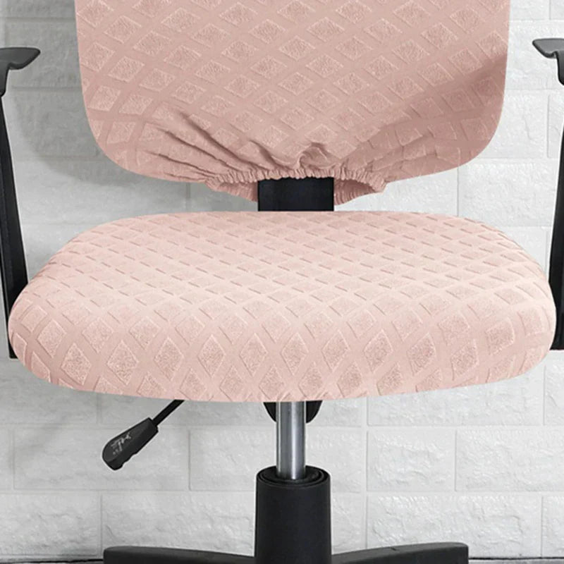Spandex Elastic Office Chair Cover - Jacquard Pineapple Mesh Protector