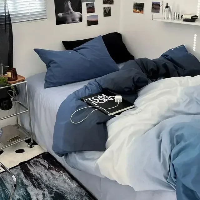 Reversible Soft Duvet Cover in Trendy Colors