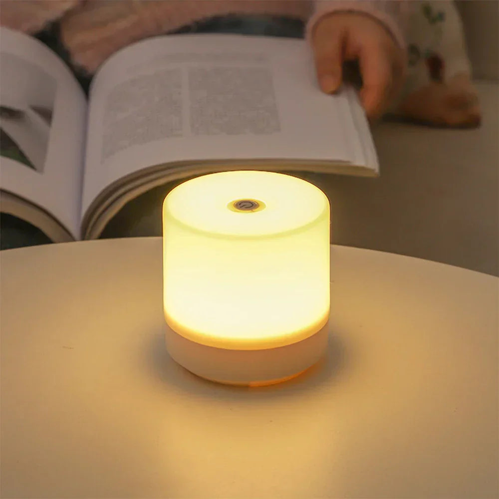 Touch Dimmable LED Nightstand Lamp with USB Power