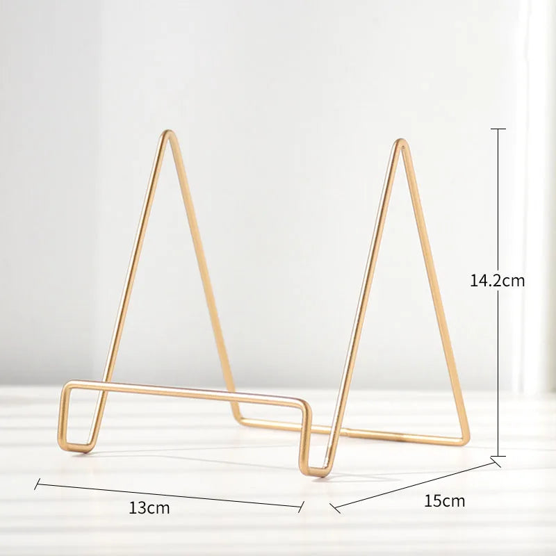 Forged Iron Multi-Use Display Stand in Vintage Scandinavian Style