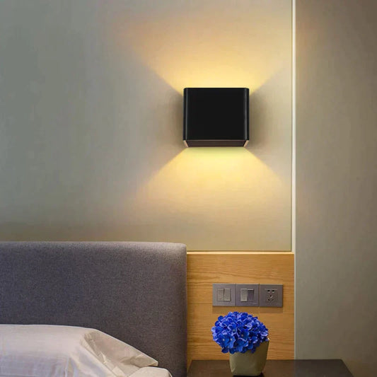 Rechargeable Wireless Wall Lamp with Motion Sensor and Adjustable Dual Lighting