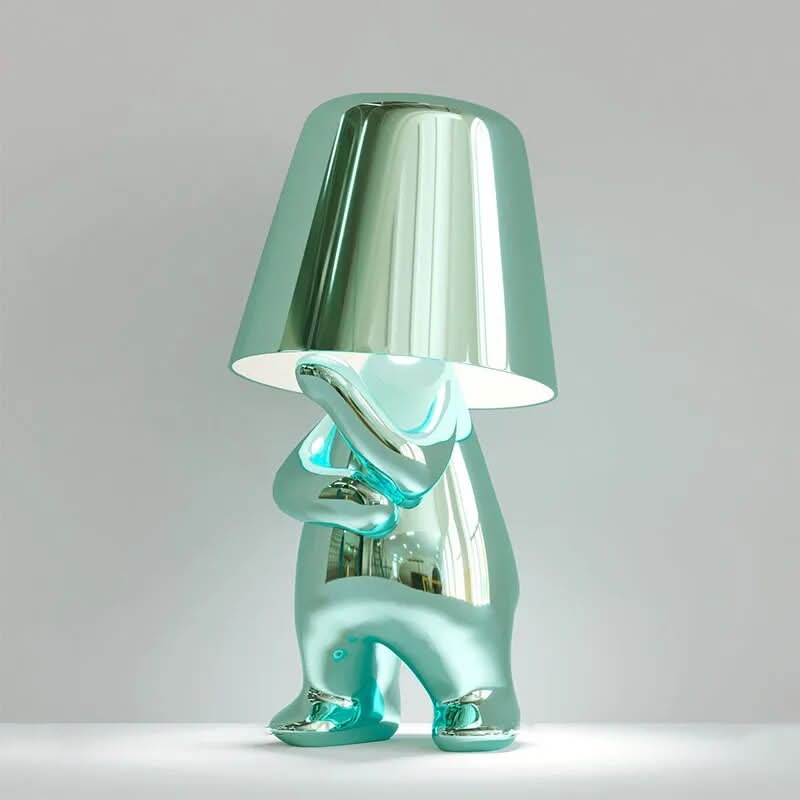 Thinker Resin LED Table Lamp - Modern Warm White Light