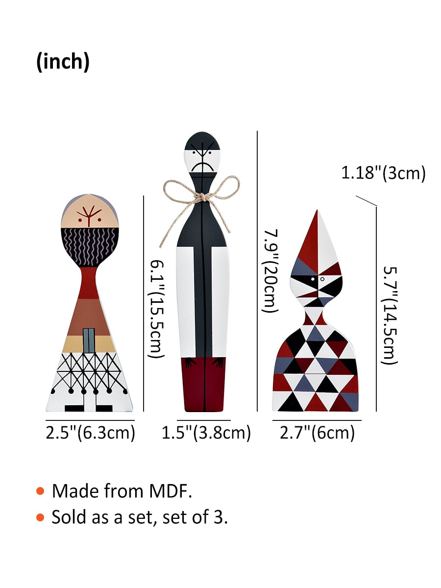 Handcrafted MDF Wooden Decorative Figures