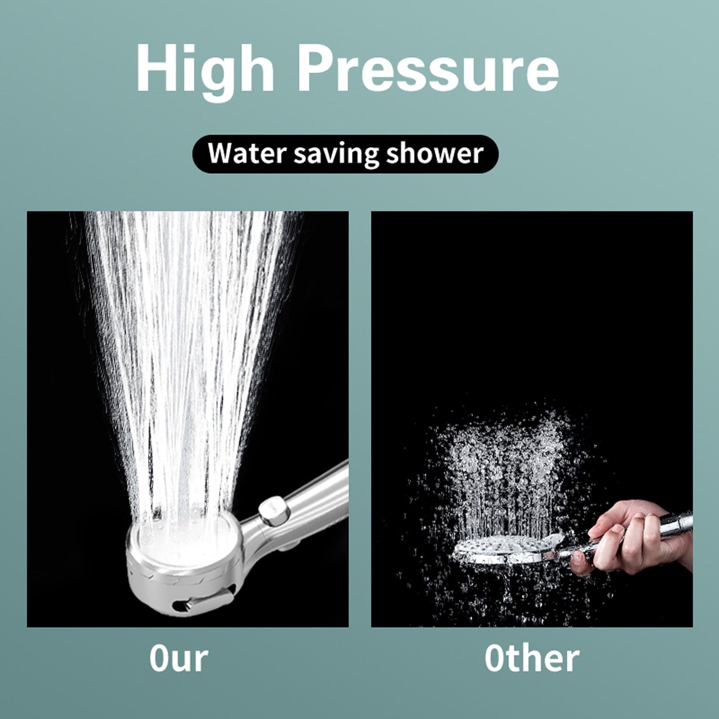 Shower Head with Built-in Temperature Display and Eco-Friendly Features