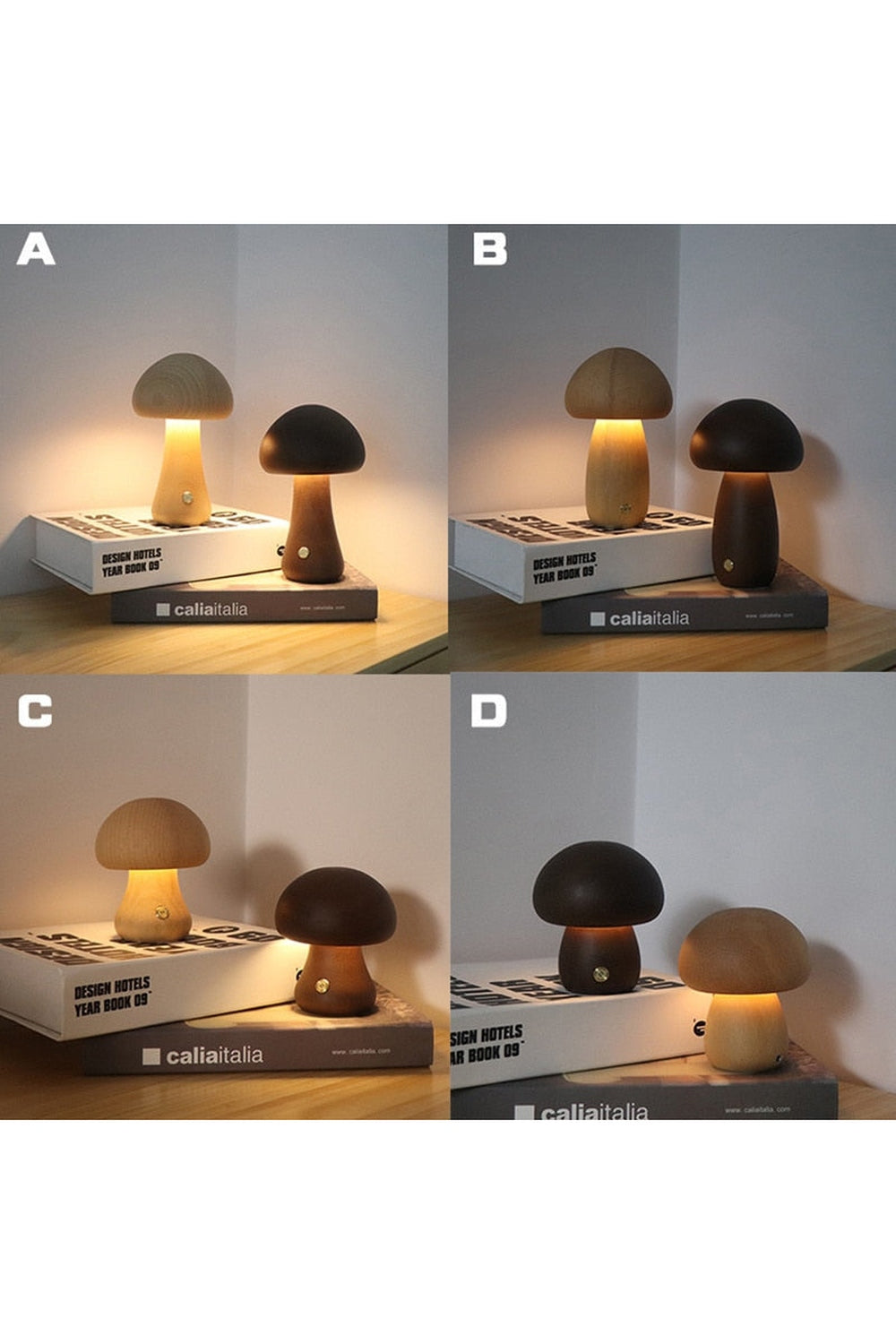 Epoxy Resin Mushroom Night Light