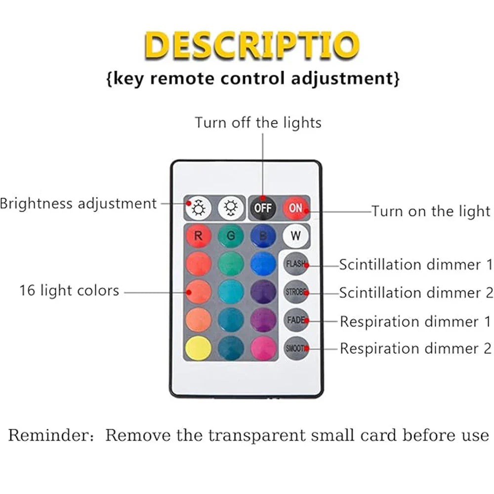 Aurora Projector Night Light with 16 Colors and Remote Control