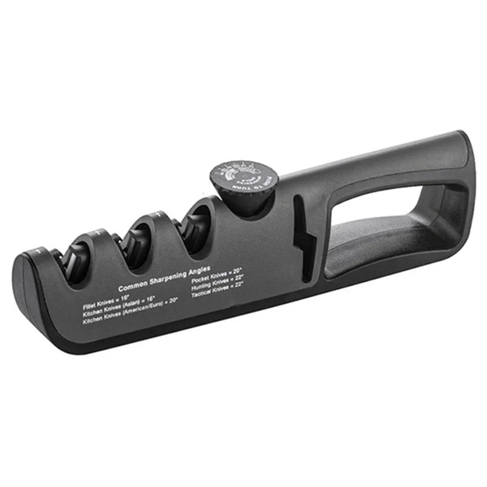 4-in-1 Knife Sharpener with Adjustable Angle and Non-Slip Base