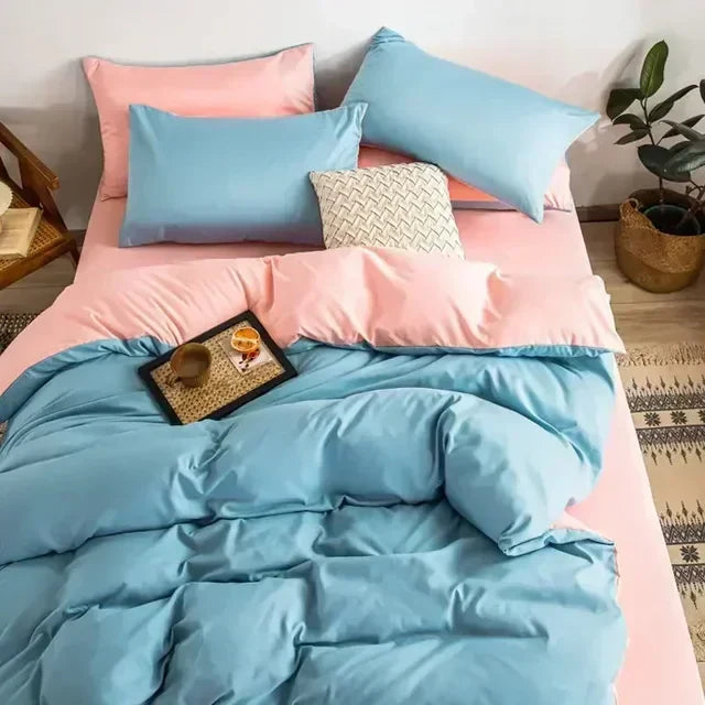 Reversible Soft Duvet Cover - Scandinavian Style