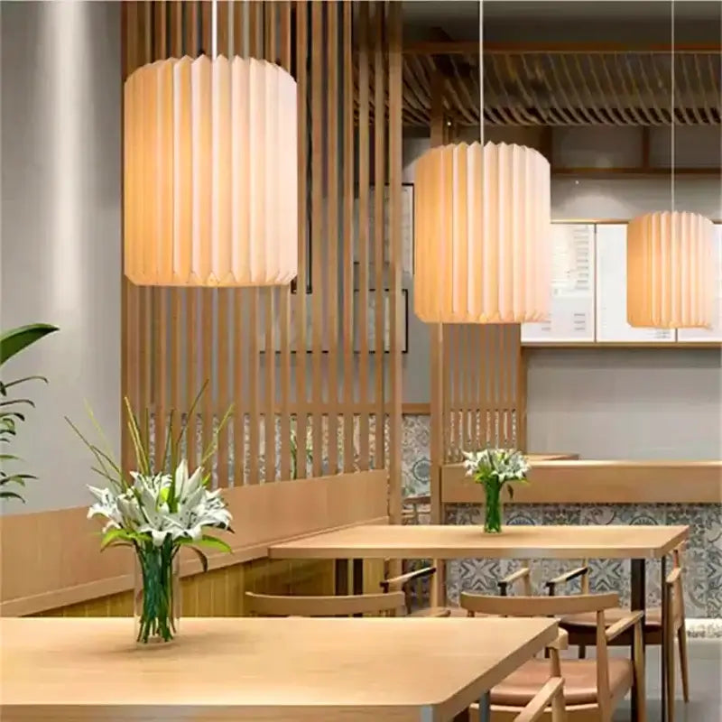 Origami-Inspired White Paper Lantern - Modern Minimalist Design